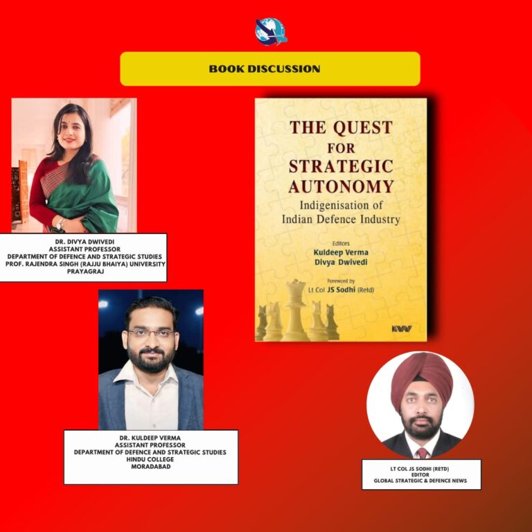 Book Discussion: Dr Divya Dwivedi & Dr Kuldeep Verma discuss their co-edited book “The Quest For Strategic Autonomy”.