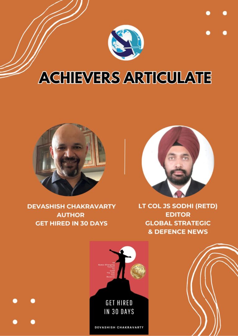 Book Discussion: Devashish Chakravarty discusses his authored-book “Get Hired In 30 Days”.