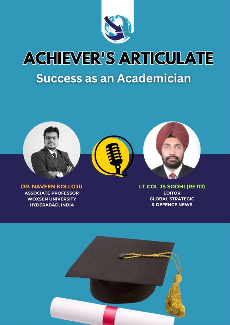 Achievers Articulate: Dr. Naveen Kolloju discusses his success as an Academician.
