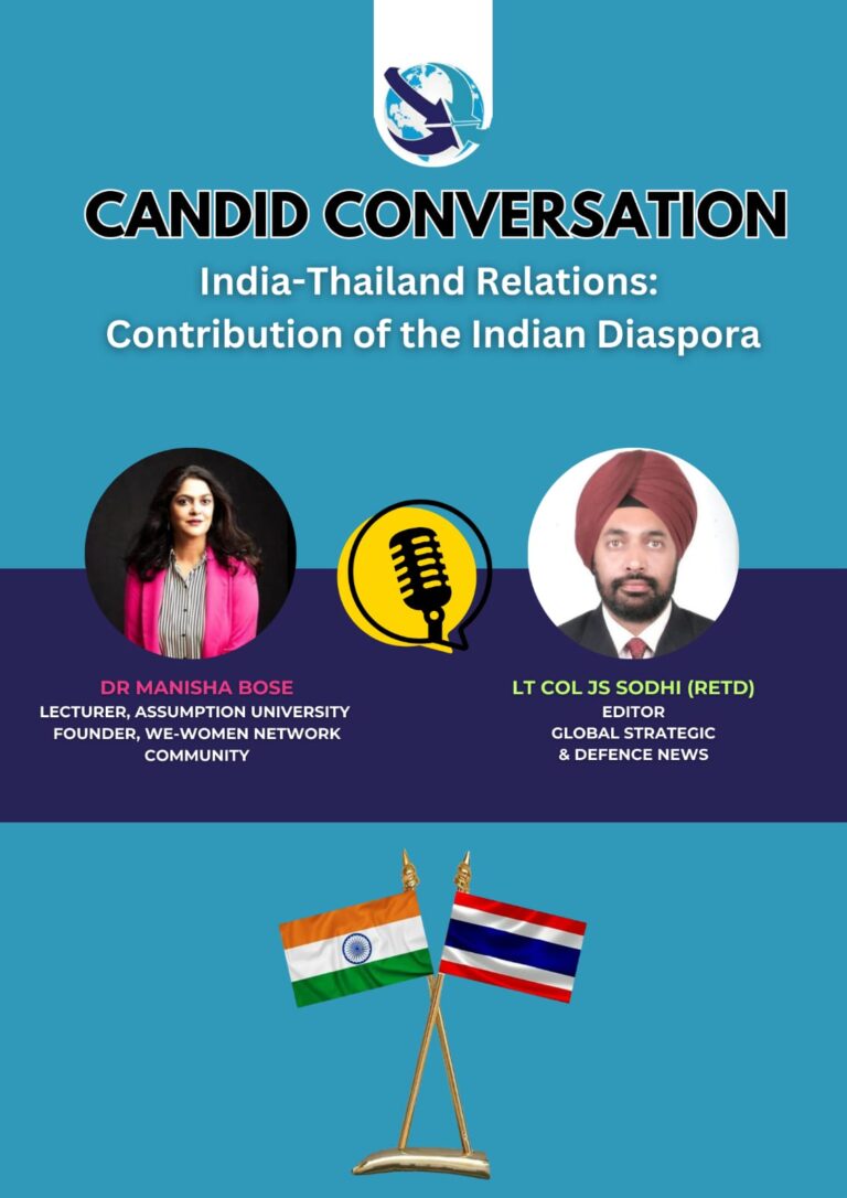 Candid Conversation: Dr. Manisha Bose discusses “India-Thailand Relations: Contribution of Indian Diaspora”