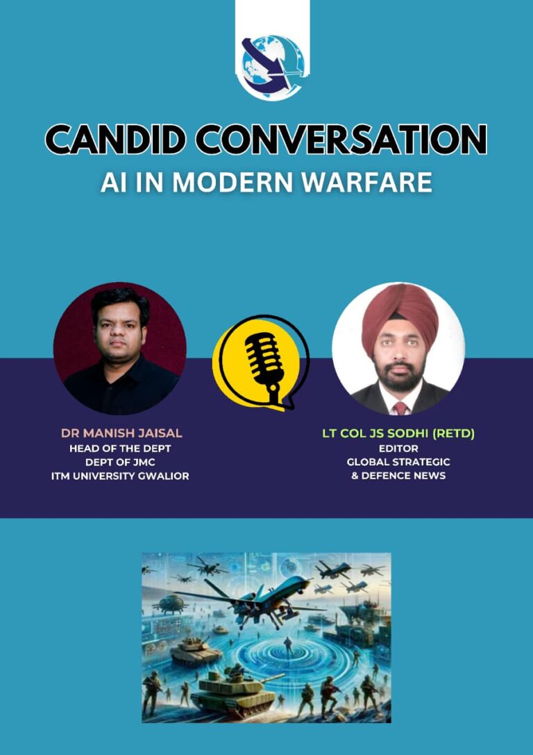 Candid Conversation: Dr. Manish Jaisal discusses Artificial Intelligence in Modern Warfare